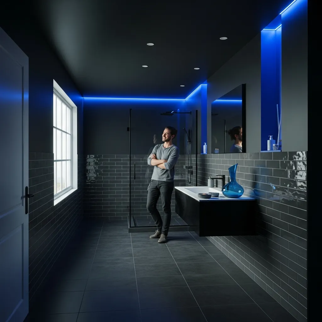 Newly installed tile in Athens, GA home by Smart Home Repair