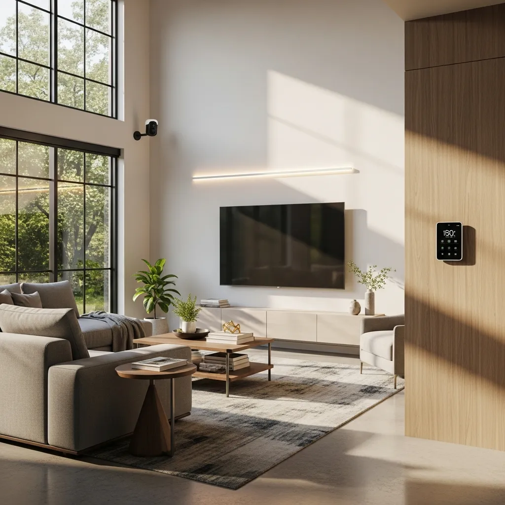 Modern Athens, GA home featuring smart home technology installed by Smart Home Repair.