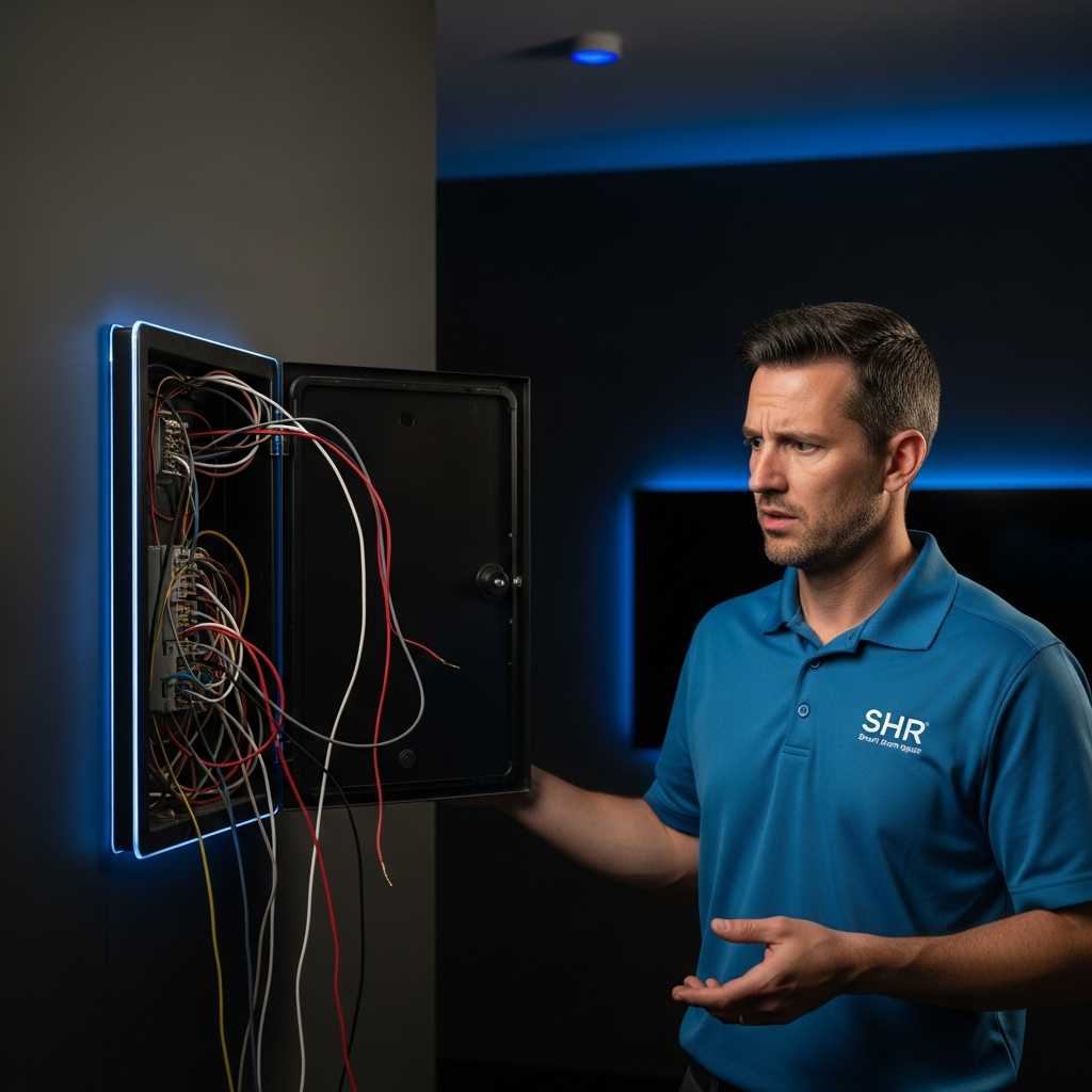 DIY smart electrical panel installation is dangerous. Hire a professional electrician from Smart Home Repair in Athens, GA.
