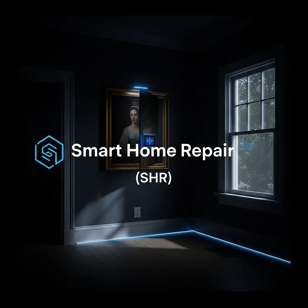 Subtly integrated smart home technology in an Athens, GA home by Smart Home Repair (SHR).
