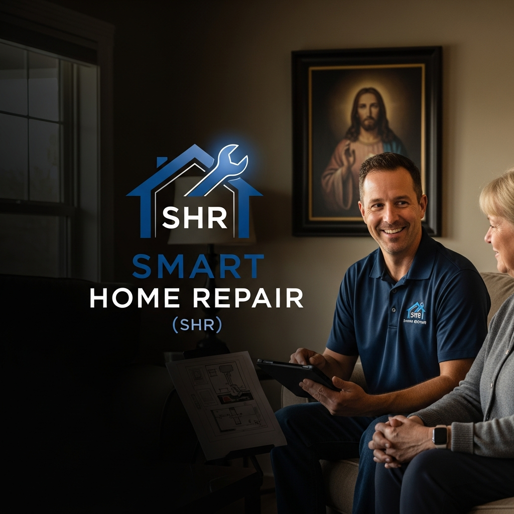 Handyman and homeowner discussing home repair project in Athens, GA