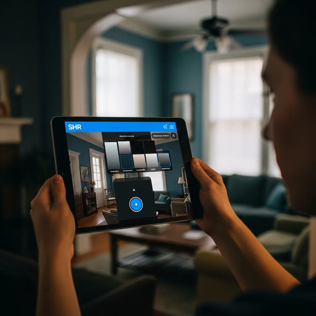 Augmented reality visualization for home improvement project in Athens, GA by Smart Home Repair.