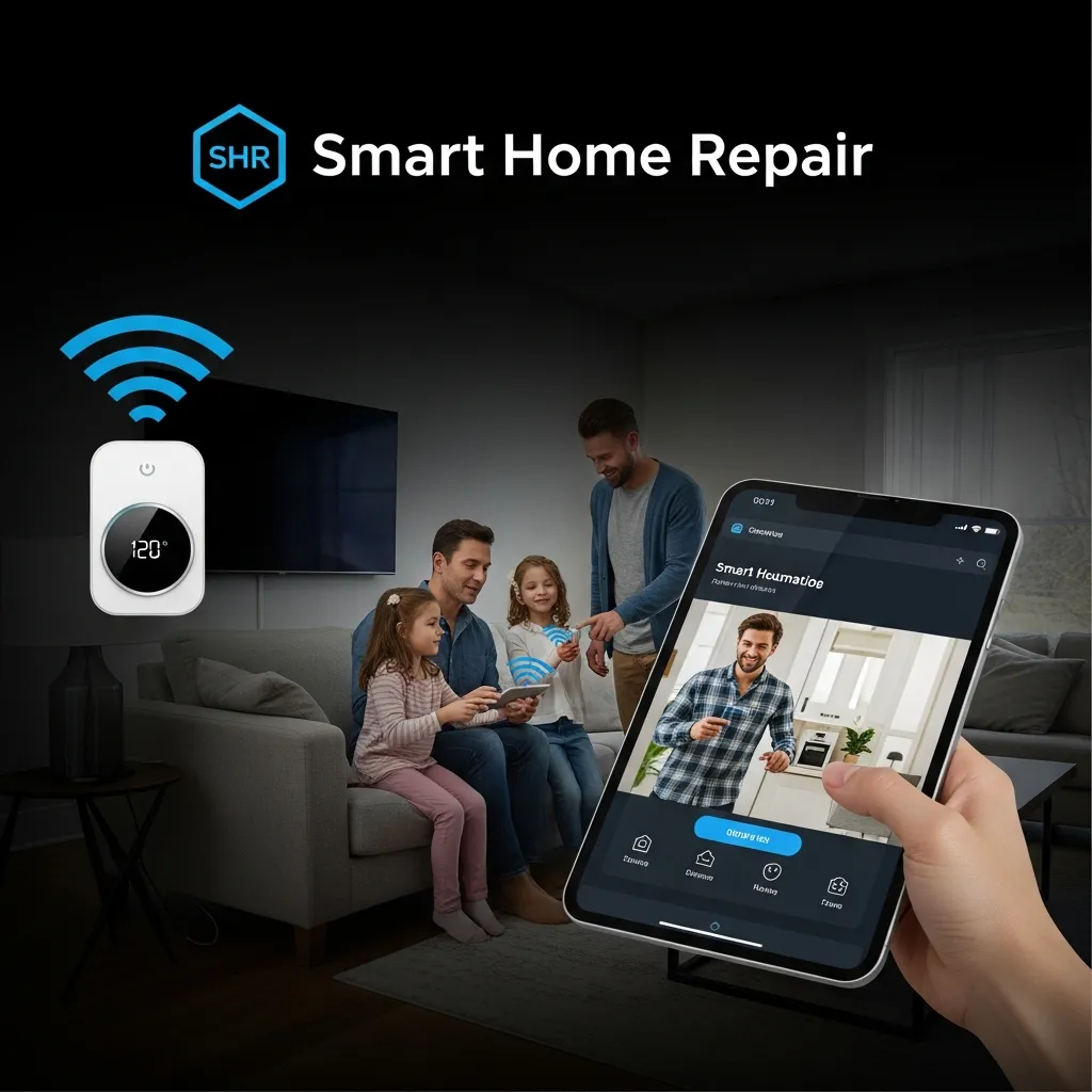 Smart Home Repair: Tech-integrated living room in Athens, GA