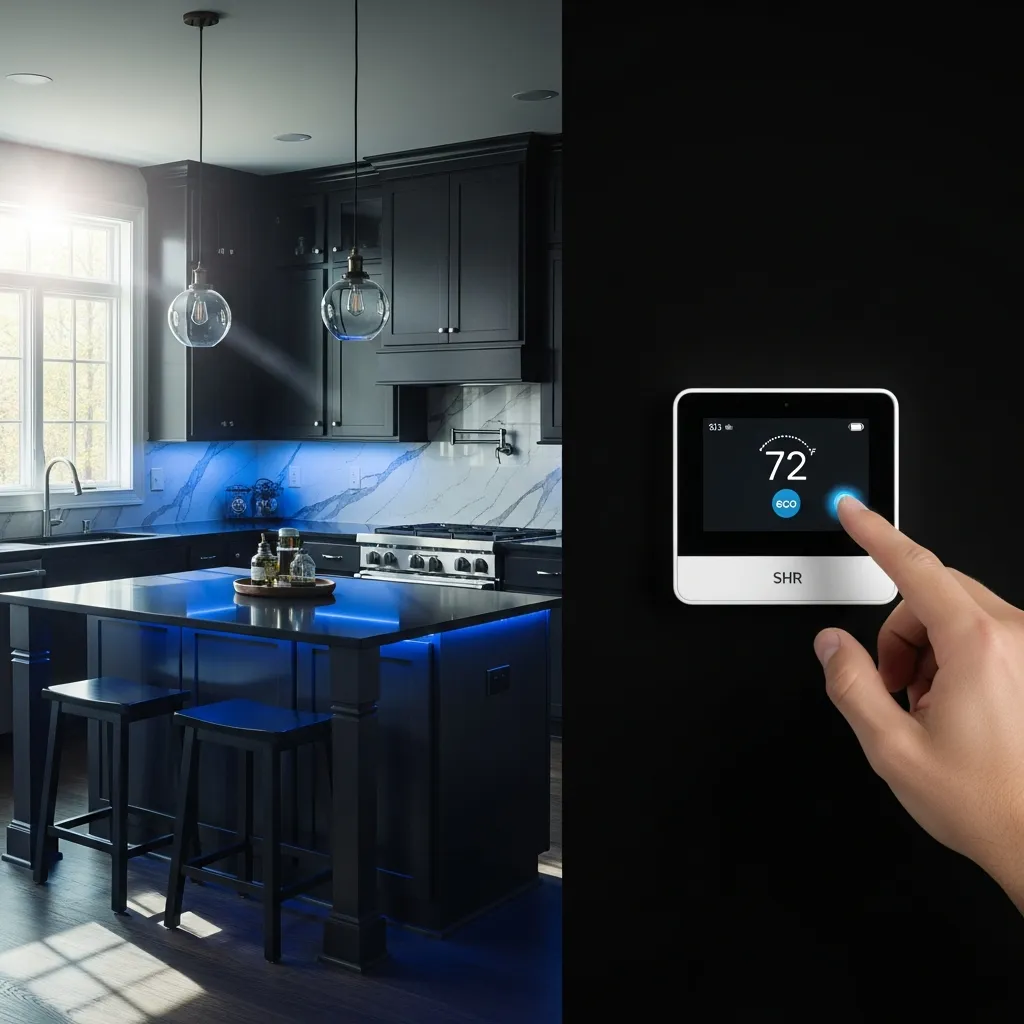 Smart Home Repair installing a smart thermostat in an Athens, GA home