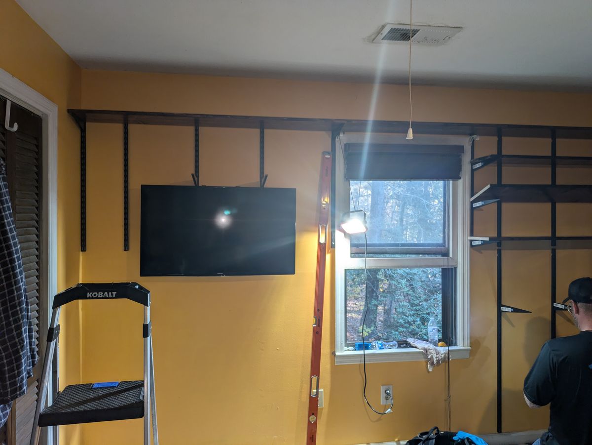 Custom Library Shelving Progress